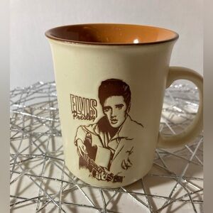 Elvis Presley Embossed Coffee Mug with History and Photo Image.12 oz.